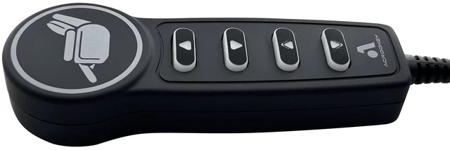 Alt view image 5 of 7 - Black 4 Button 5 Pin Remote Controller for Power Recliner Lift Chair 1 Cable, USB A C Ports, Backlight, Universal Up and Down Hand Control for Electric Sofa Couch Parts Replacement
