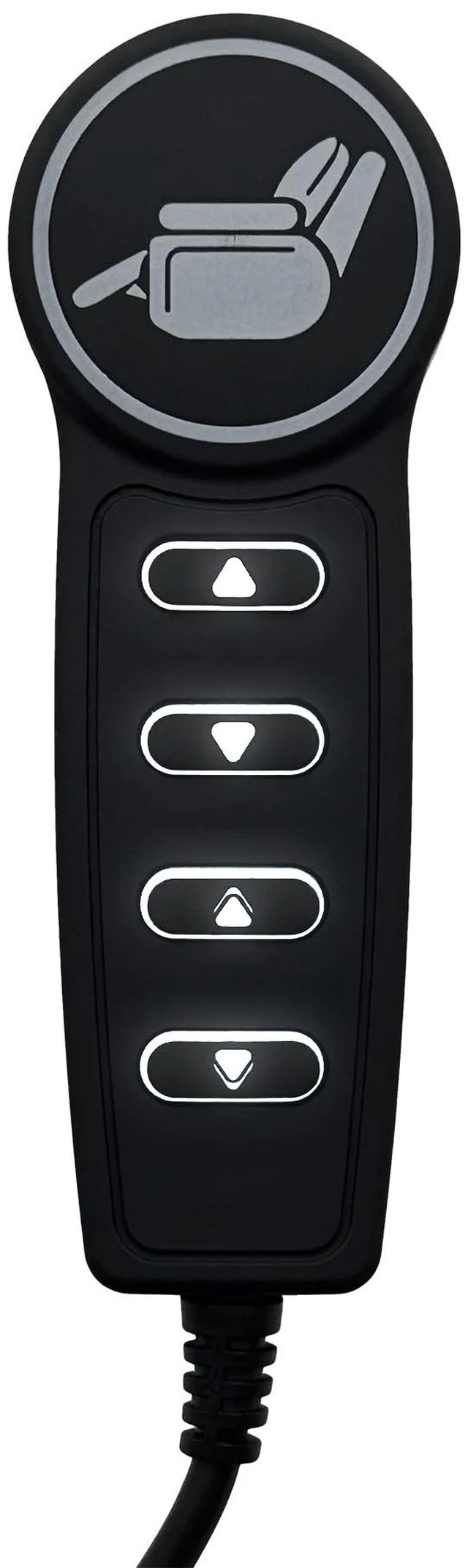 Alt view image 7 of 7 - Black 4 Button 5 Pin Remote Controller for Power Recliner Lift Chair 1 Cable, USB A C Ports, Backlight, Universal Up and Down Hand Control for Electric Sofa Couch Parts Replacement