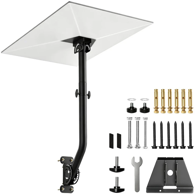 Main image of Starlink Roof Mount for 4/4x,360° Adjustable Heavy Duty Bracket Kit Wall Roof Mount Compatible with Starlink Gen 3 V3, Aluminum Adapter Telescoping Arm, Weatherproof for Concrete Wood Eaves