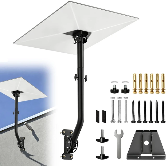 Alt view image 4 of 7 - Starlink Roof Mount for 4/4x,360° Adjustable Heavy Duty Bracket Kit Wall Roof Mount Compatible with Starlink Gen 3 V3, Aluminum Adapter Telescoping Arm, Weatherproof for Concrete Wood Eaves