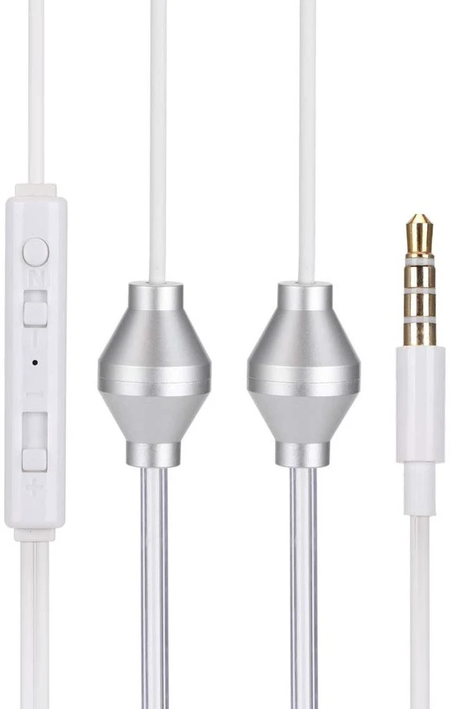 Alt view image 7 of 7 - Earphones, Wired Earbuds with Mic Anti Radiation Air Acoustic Tube Double Spiral Earpiece Ear Buds Headphones 3.5 Mm Plug Volume Control for Mobile Phone Laptops Smartphones Schools Classrooms