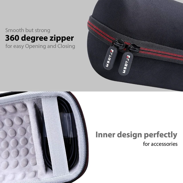 Alt view image 2 of 6 - LTGEM Case Compatible with JBL Pulse 4 Portable Speaker, Black+Grey Waterproof & Shockproof
