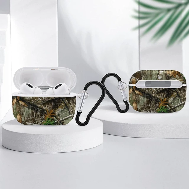 Alt view image 4 of 5 - Autumn Hunting Tree Camo Pattern Compatible with Airpods Pro Case Cover with Keychain Headphone Cover Unisex Shockproof Protective Wireless Charging Headset Accessories
