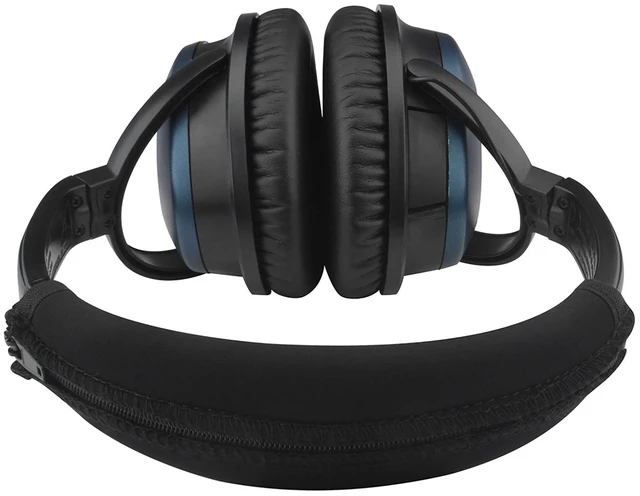 Alt view image 4 of 7 - Flex Fabric Headband Cover Compatible with Bose QuietComfort 2/QC15 Headphones, Sweat Cover, Replacement Repair Part, Easy DIY Installation (Black)