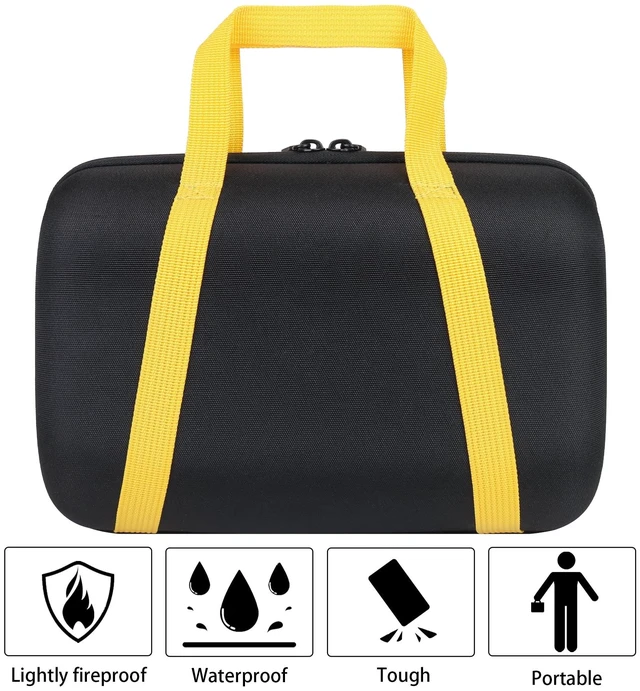 Alt view image 5 of 7 - Hard Case for Ultimate Ears UE EPICBOOM Wireless Speaker, Black Travel Protective Storage Bag with Handle, Shockproof EVA Shell and Soft Lining