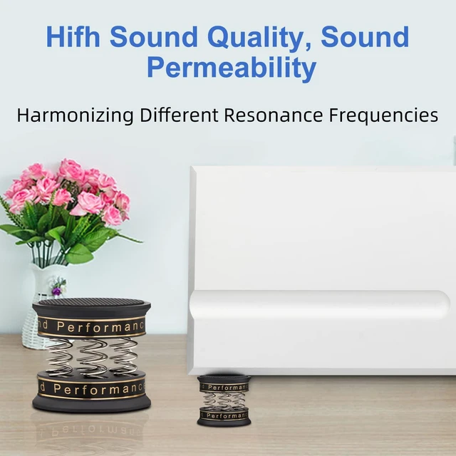 Alt view image 3 of 5 - Spring Speaker Isolation Feet Adjustable 49 * 42MM Aluminum(4 Pcs Black) Audiophile Audio Isolation Feet Speaker Spike Pads For Audio,Speakers,Subwoofers,Amplifier,Turntable,CD/DVD Players