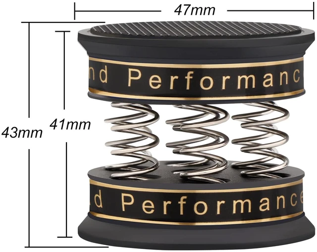 Alt view image 4 of 5 - Spring Speaker Isolation Feet Adjustable 49 * 42MM Aluminum(4 Pcs Black) Audiophile Audio Isolation Feet Speaker Spike Pads For Audio,Speakers,Subwoofers,Amplifier,Turntable,CD/DVD Players