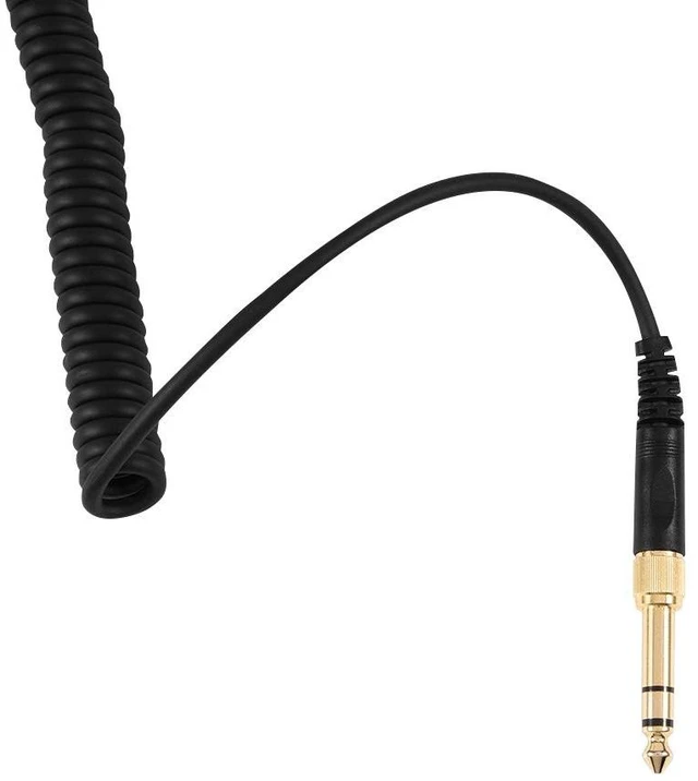 Alt view image 7 of 7 - Spring Coil Cable for Beyerdynamic DT 770 770Pro 990 990Pro Spring coil cable for Beyerdynamic DT 770 770Pro 990 990Pro. 3.5mm and 6.5mm plugs. 1m length extends to 3m. Black