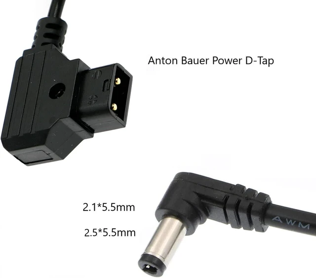 Alt view image 3 of 5 - Dtap to Right Angle DC Power Cable 12V 2.1mm for KiPRO LCD Monitors Lectrosonic Lowel Blender LED PowerTap-Lectro Devices