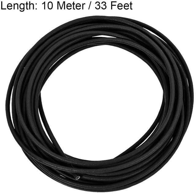 Alt view image 2 of 6 - Insulation Braid Sleeve, 33Ft-4mm High TEMP Silicone Fiberglass Sleeve Black