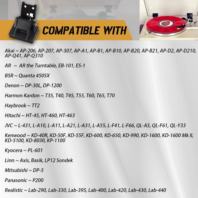 Alt view image 2 of 7 - 1Pc Turntable Dust Cover Hinge,Reinforced Metal Spring Hinge Fit for Akai AP-206/AR - AR the Turntable,Fit for Yamaha P-200,for Sony PS-11,Structure Stable Support Tension