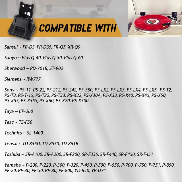 Alt view image 3 of 7 - 1Pc Turntable Dust Cover Hinge,Reinforced Metal Spring Hinge Fit for Akai AP-206/AR - AR the Turntable,Fit for Yamaha P-200,for Sony PS-11,Structure Stable Support Tension