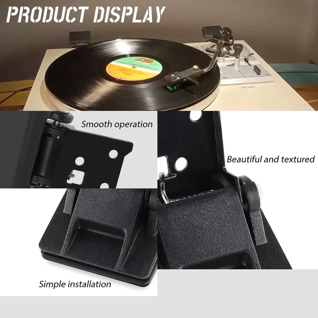 Alt view image 5 of 7 - 1Pc Turntable Dust Cover Hinge,Reinforced Metal Spring Hinge Fit for Akai AP-206/AR - AR the Turntable,Fit for Yamaha P-200,for Sony PS-11,Structure Stable Support Tension