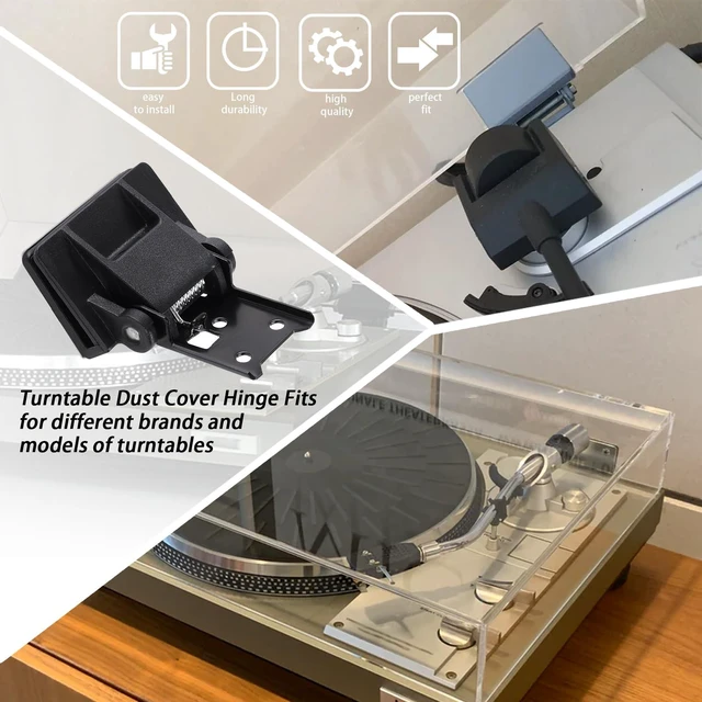 Alt view image 6 of 7 - 1Pc Turntable Dust Cover Hinge,Reinforced Metal Spring Hinge Fit for Akai AP-206/AR - AR the Turntable,Fit for Yamaha P-200,for Sony PS-11,Structure Stable Support Tension