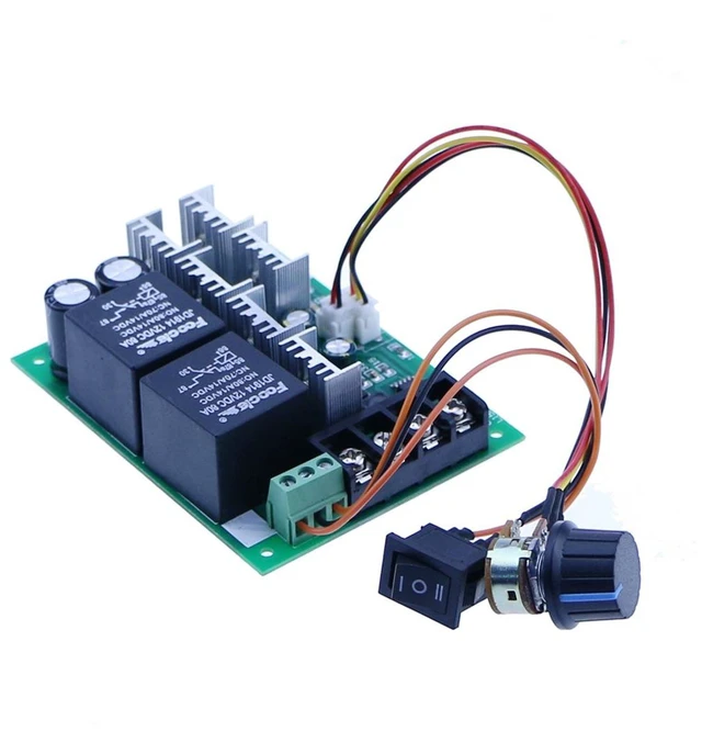 Main image of High-Power 40A DC Motor Speed Controller, 12V 24V 36V 48V Reversing, Governor, Reversing Switch