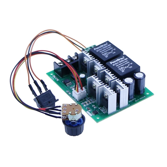 Alt view image 2 of 6 - High-Power 40A DC Motor Speed Controller, 12V 24V 36V 48V Reversing, Governor, Reversing Switch