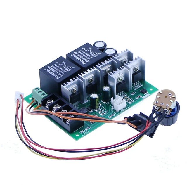 Alt view image 3 of 6 - High-Power 40A DC Motor Speed Controller, 12V 24V 36V 48V Reversing, Governor, Reversing Switch