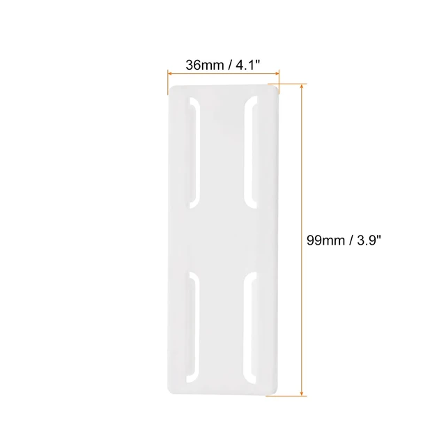 Alt view image 2 of 7 - 14pcs Adhesive Punch-Free Socket Holder, Power Strip Holder, Self-Adhesive Wall Mount Desk Socket Fixer for Remote Control, Router, White