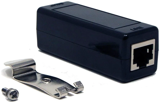 Alt view image 5 of 5 - DIN Rail Mount Ethernet Surge Protector (2 Pack) - TP309x2 PoE+ and Gigabit (1000 Mbps) compatibility, easily clips onto 19 in rack or DIN rail