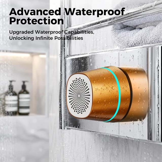 Alt view image 4 of 7 - Magnetic Portable Bluetooth Speaker, Soundcore Speaker, Mini Speaker Outdoors/Home/Travel,Shower Speaker, Bluetooth Speaker, 12H Playtime, Powerful Sound,RGB Lights