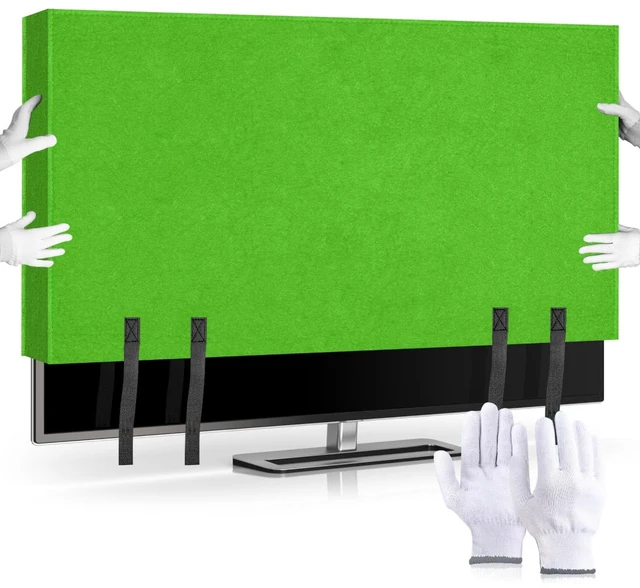Main image of TV Cover Moving Dust Anti-Scratch TV Screen Protector Covers Flat Screen TV Cover Moving with Bottom Strap and Gloves For 70"-75" TV Dust Protection Moving Renovation
