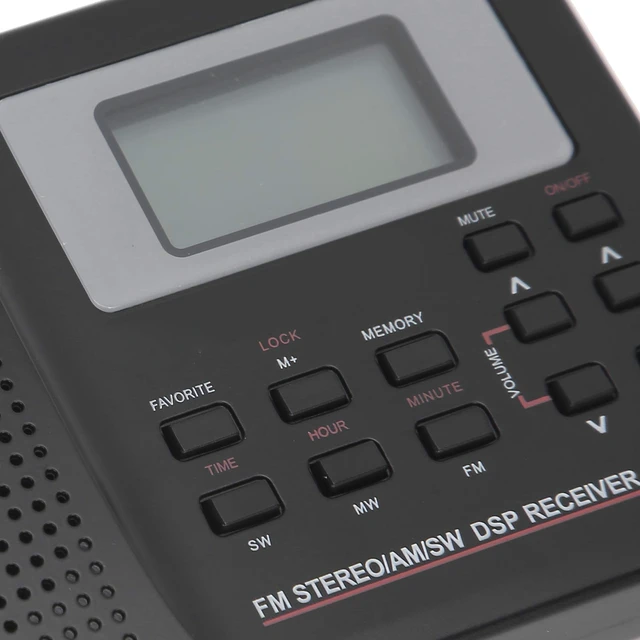 Alt view image 6 of 7 - CS106 Portable Radio, Mini FM/AM/SW/MW/LW/TV Full Band Receiver Radio Worldwide Broadcast Radio with 3.5MM Earphone for Knowing to News, Entertainment Black