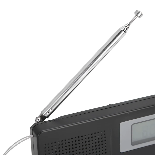 Alt view image 7 of 7 - CS106 Portable Radio, Mini FM/AM/SW/MW/LW/TV Full Band Receiver Radio Worldwide Broadcast Radio with 3.5MM Earphone for Knowing to News, Entertainment Black