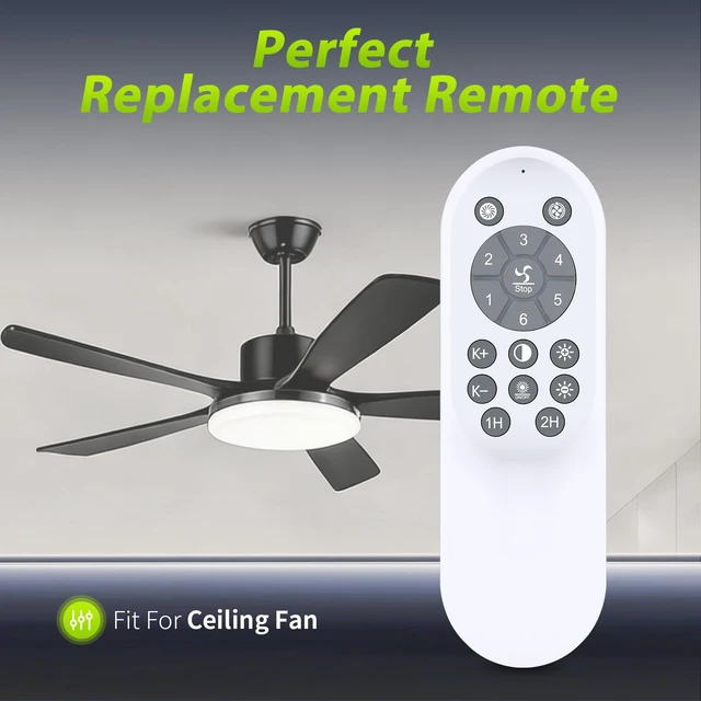 Alt view image 2 of 7 - Replacement Remote Control for AHAWILL JX-215 JX-235,TRIBILLION Ceiling Fan for JX-CLF OCLF244 255-Wall FL-16in 2051-Outdoor CF-Yellow 2051-Outdoor CF-Black 250-yellow