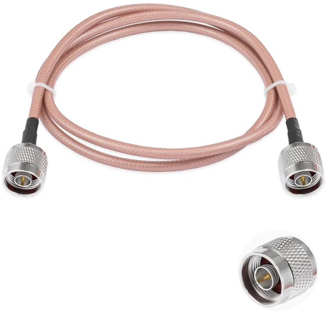 Main image of N to N Male Jumper N to N Male Low Loss Coaxial Cable RG400 3FT/1M for 3G 4G 5G LTE Antenna Ham Radio GPS WiFi