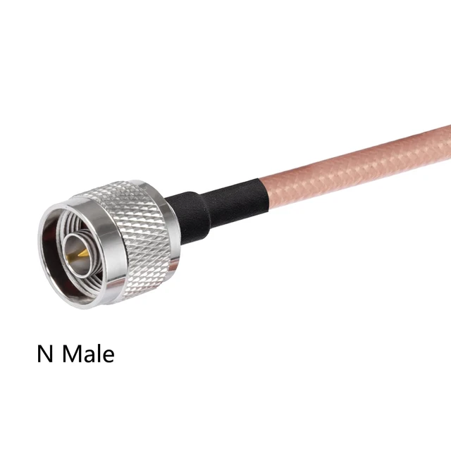 Alt view image 2 of 3 - N to N Male Jumper N to N Male Low Loss Coaxial Cable RG400 3FT/1M for 3G 4G 5G LTE Antenna Ham Radio GPS WiFi
