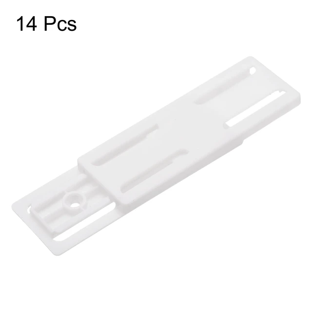Alt view image 3 of 7 - 14pcs Adhesive Punch-Free Socket Holder, Power Strip Holder, Self-Adhesive Wall Mount Desk Socket Fixer for Remote Control, Router, White
