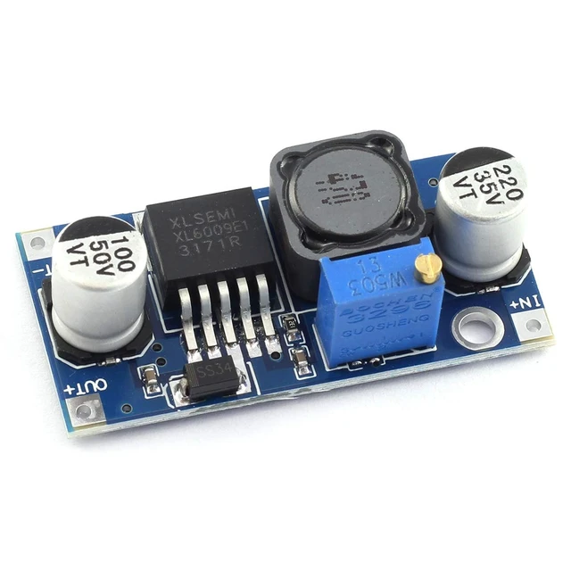 Alt view image 4 of 6 - 6pcs XL6009 DC-DC Booster Converter Module 3V-32V to 5V-35V 4A Adjustable Step-up Voltage Regulator 5V 9V 12V 24V Power Supply Module