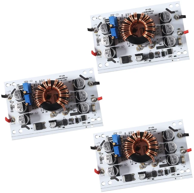 Main image of 3pcs 600W Constant Current Boost Converter DC-DC 10V-60V to 12-60V 10A Adjustable Step-up Power Supply Module Booster Constant Voltage Constant Current Power Converter Module