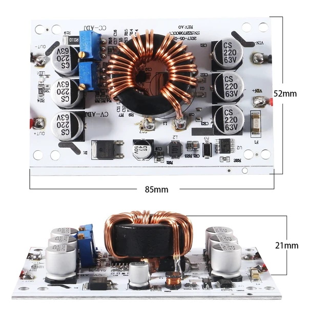 Alt view image 4 of 7 - 3pcs 600W Constant Current Boost Converter DC-DC 10V-60V to 12-60V 10A Adjustable Step-up Power Supply Module Booster Constant Voltage Constant Current Power Converter Module