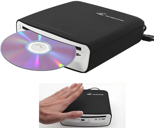 Main image of Compact VCD Car CD Player Universal Dish Box Player External Stereo USB Interface for Android Navigation/Smart TV/Desktops Laptops Tablets(Fit for Android Version 4.4 and Above)