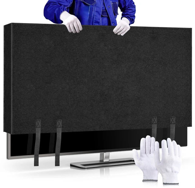 Main image of TV Cover for Moving 60"-65" TV Screen Protector Cover Flat Screen TV Cover Moving with Bottom Strap and Gloves For 70"-75" TV Dust Protection Moving Renovation