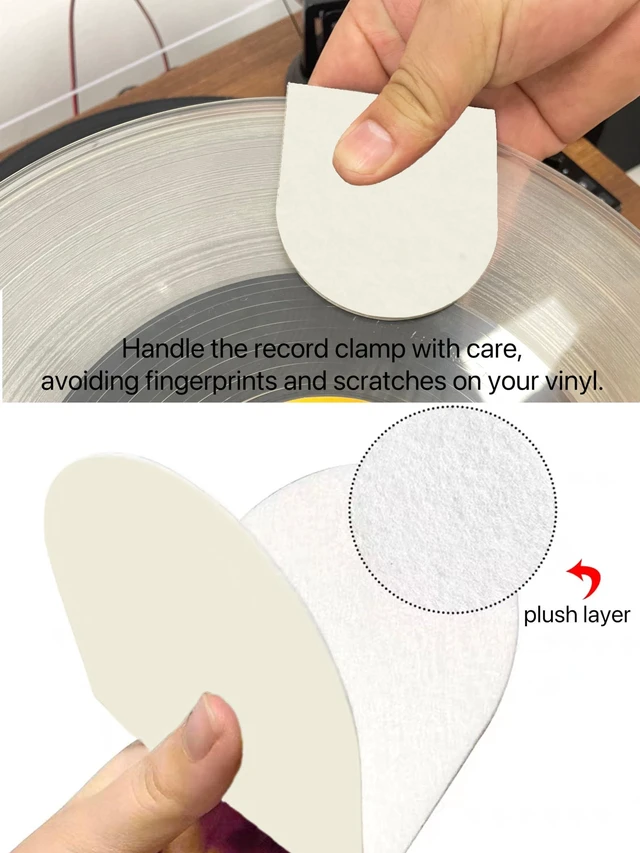Alt view image 5 of 7 - Dust Cover Hinge Replacement Part for AT-PL120 AT-LP120-USB Turntable AT-LP60Xat-LP5 at-LP3 Turntable.Dust Cover turntabler Cushioning Rubber Particles,Turntable Needle Stylus Brush,Record mitt