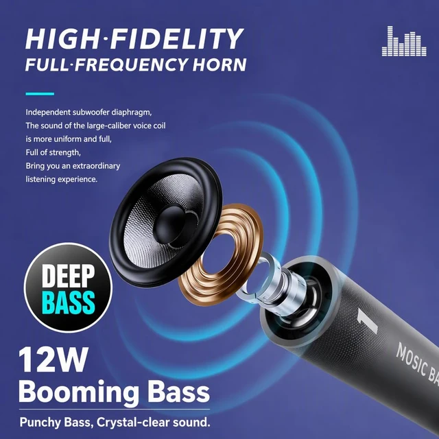 Alt view image 2 of 7 - Portable Bluetooth Speaker, Gray Attractive exterior design, excellent sound quality Rugged Outdoor for Party,camping,sport.and even more suitable as a gift