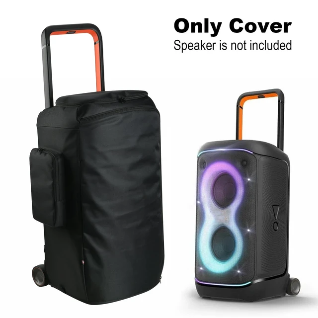 Alt view image 7 of 7 - Speaker Case Compatible with JBL PartyBox 520, Portable Speaker Carrying Cover with Zipper Pockets Storage Bag for JBL PartyBox 520