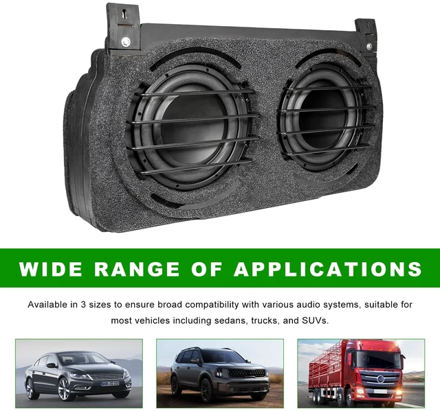 Alt view image 6 of 6 - 2 PCS Car Speaker Grill Cover, 8 Inch Auto Speaker Grill Bar Subwoofer Protective Cover, Metal Audio Subwoofer Bar Grille Guard for Auto Home Speakers, Car Accessories (8-inch)