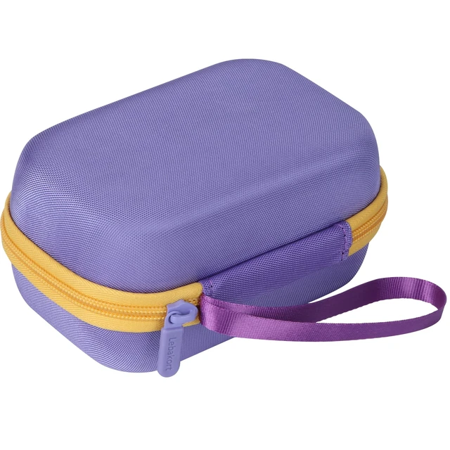 Alt view image 6 of 7 - Storage Case Compatible with Anker Soundcore Select 4 Go Speaker (Purple + Yellow Case)