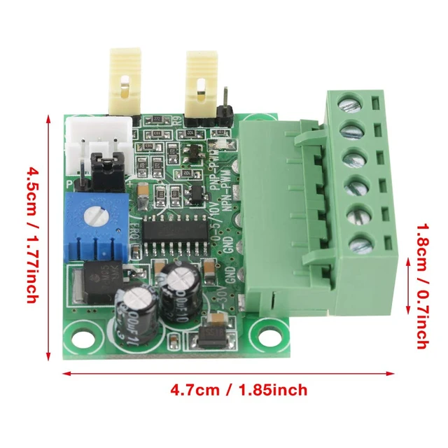 Alt view image 5 of 7 - Analog Voltage To Pwm Converter, 0-5V/0-10V Analog Input Voltage To 0-100% Pwm 2Khz20Khz Converter Module