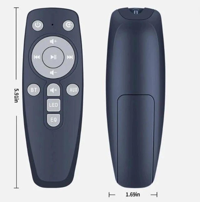 Alt view image 2 of 3 - Replacement Remote for Yenjuty/Puriom Sound Bar SD03 Compatible With Jierben SS02, for FHNFHN Bkmojit TOPVISlON 50W Wireless Speaker, No Programming, Fast Response, Stable Signal
