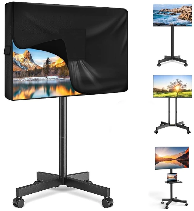 Main image of Mobile TV Stand Cover for 45-60 Inch TVs,Waterproof TV Cover for Outdoor/Indoor Rolling TV Stand(57" L×30" H×7" W)