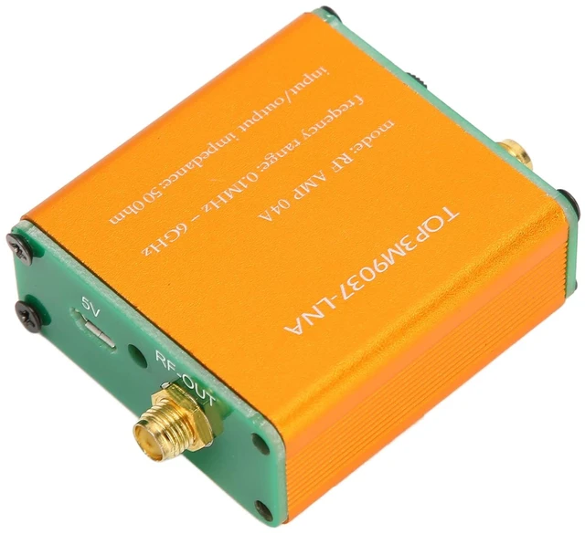 Main image of 0.1MHz6GHz Full Band Low Noise Amplifier, 20dB High Gain LNA RF Power Preamplifier Module, SMA Female Ultra Low Noise Gain Block Amplifier, 300mAh Battery (Shipped with Built in Battery)