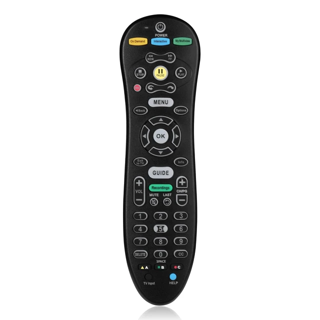 Alt view image 2 of 5 - S30 S30-S1B Remote for AT&T U-Verse Receiver, S30 Remote Replacement with U-Verse Receiver Cable Box ISB7005 ISB7000, Remote with Backlit Function