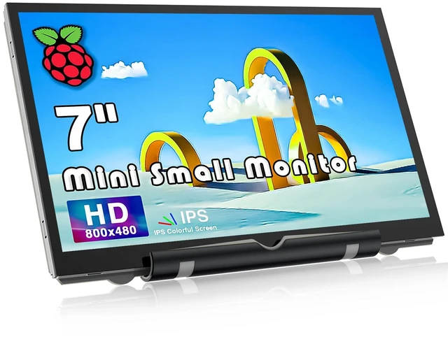 Main image of Raspberry Pi Screen 7 Inch Mini Small Monitor 800x480 HDMI Monitor IPS LCD Screen Display for Raspberry Pi 5/4/3/Zero/Jetson Nano/Orange Pi/Win11/10/8/7, No-Touch