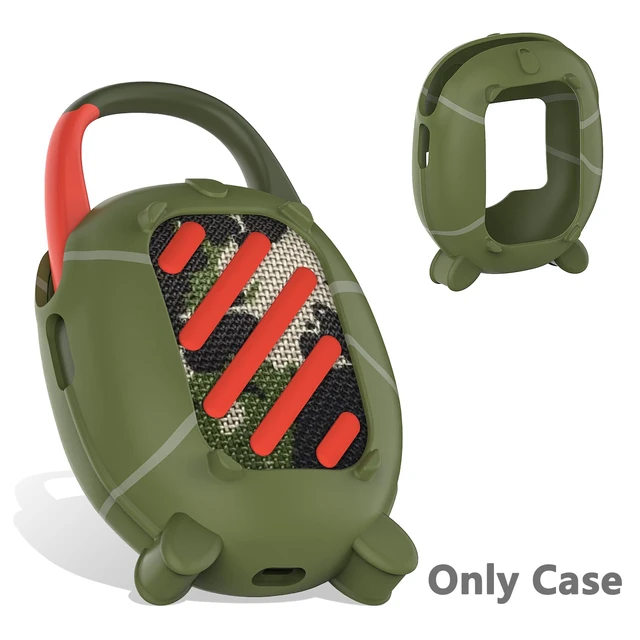 Alt view image 4 of 7 - Silicone Cover Case for JBL Clip 5 Portable Bluetooth Speaker Protective Soft Silicone Cover for JBL Clip 5 Speaker Accessories, Stand Up Case, Shockproof Cover (Squad)