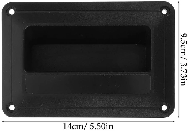 Alt view image 7 of 7 - 4 pcs Audio Speaker Side Handle Recessed Speaker Handle Plastic Small