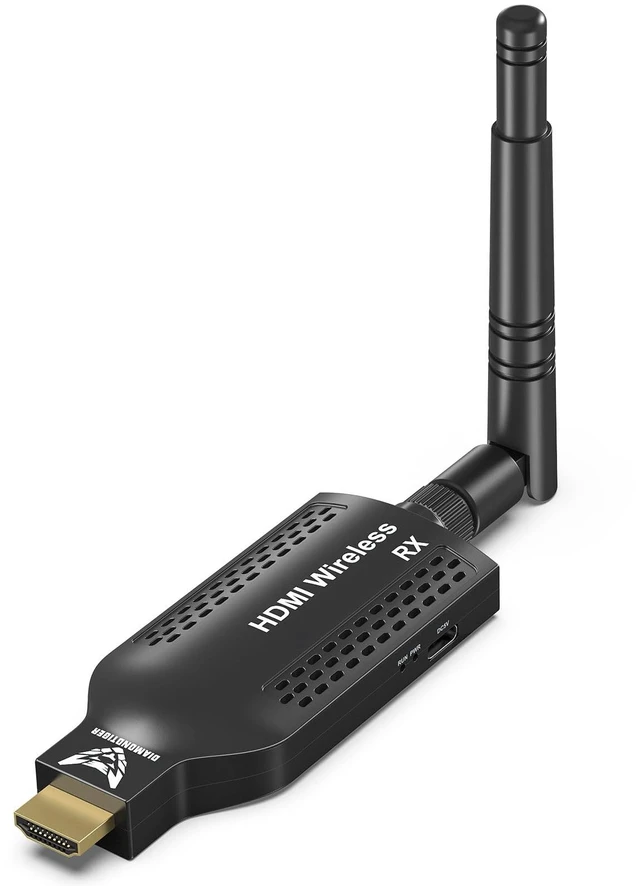 Main image of Wireless HDMI Receiver 1080P 500FT, Plug & Play (Rx Only) 500FT Long Range, 4K Decode 1080P, 2.4G/5.8G Dual Band, Plug and Play Setup, Supports 1 TX to 4 RX
